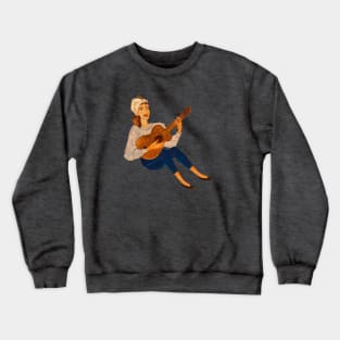 Holly Golightly -Moon River Illustration Crewneck Sweatshirt